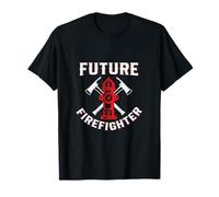 Future Firefighter Heroes Of Tomorrow Soon Fireman Maglietta