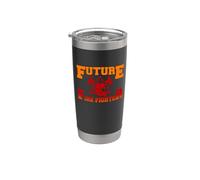 Future Firefighter Proud Firefighters For Dad Men Bicchiere termico in acciaio inox doppia parete