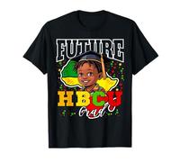 Future HBCU Grad Kids Black Boy Afro Black History Month Maglietta