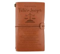Future Lawyer Gift, Leather Journal Keepsake for Law Student Graduation | Quaderno con incisione per la scuola di giurisprudenza, regalo di Natale o compleanno per studenti di giurisprudenza