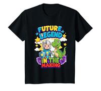 Future Legend in the Making Cute Dino Adventure Kids Design Maglietta