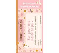 FUTURE MAMAN Félicitations: Chéquier Future Maman en couleur, un cadeau parfait pour une future Super MAMAN ❤️
