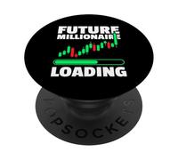 Future Millionaire loading Trader azioni mercato azionario Borsa PopSockets PopGrip Adesivo
