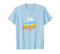 Future MVP Soccer for Boys Inspirational Sport Gift Maglietta, Uomo, Celeste, XL