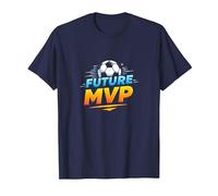 Future MVP Soccer for Boys Inspirational Sport Gift Maglietta, Uomo, Navy, XL