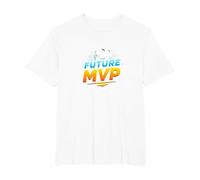Future MVP Soccer for Boys Inspirational Sport Gift Maglietta, Uomo Taglie Grandi, Bianco, 5X Tall
