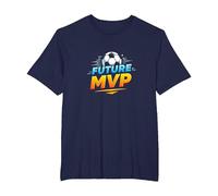 Future MVP Soccer for Boys Inspirational Sport Gift Maglietta, Uomo Taglie Grandi, Navy, 4X Tall