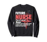 Future Nurse Superhero Scrubs Medical Caregiver Definition Felpa