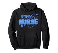 Future Nurse Testo Grafica con Stetoscopio Design Felpa con Cappuccio