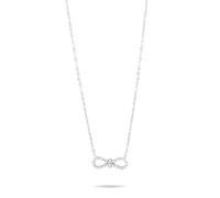 FUTURE OF FURNITURE L'adoro - Collana da donna con infinito, in acciaio inox 316L, con zirconi, ideale come regalo