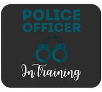 Future Policeman Law Enforcer Police Officer in Training Tappetino Mouse Soffice Mousepad Antiscivolo Tappetini Mouse per Ufficio Laptop Gioco 25X30Cm