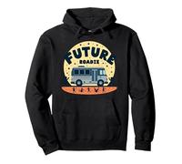 Future Roadie My First Concert Kids Music Tour Bus Avventura Felpa con Cappuccio, Unisex per Adulti, Nero, M
