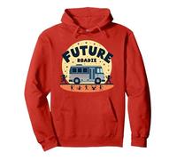 Future Roadie My First Concert Kids Music Tour Bus Avventura Felpa con Cappuccio, Unisex per Adulti, Rosso, L