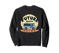 Future Roadie My First Concert Kids Music Tour Bus Avventura Felpa, Unisex per Adulti, Nero, XL