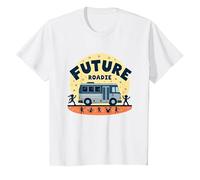 Future Roadie My First Concert Kids Music Tour Bus Avventura Maglietta, Bambini, Bianco, 3 Anni