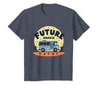 Future Roadie My First Concert Kids Music Tour Bus Avventura Maglietta, Bambini, Pervinca, 10 Anni