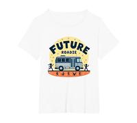 Future Roadie My First Concert Kids Music Tour Bus Avventura Maglietta, Donna Plus-Size, Bianco, 5X