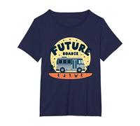 Future Roadie My First Concert Kids Music Tour Bus Avventura Maglietta, Donna Plus-Size, Navy, 3X