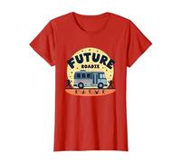 Future Roadie My First Concert Kids Music Tour Bus Avventura Maglietta, Donna, Rosso, 3XL