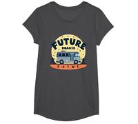 Future Roadie My First Concert Kids Music Tour Bus Avventura Maglietta, Ragazze, Grigio Scuro, S