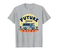 Future Roadie My First Concert Kids Music Tour Bus Avventura Maglietta, Uomo, Grigio Melange, L