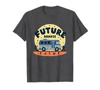 Future Roadie My First Concert Kids Music Tour Bus Avventura Maglietta, Uomo, Grigio Scuro, XXL