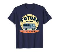 Future Roadie My First Concert Kids Music Tour Bus Avventura Maglietta, Uomo, Navy, L