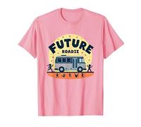 Future Roadie My First Concert Kids Music Tour Bus Avventura Maglietta, Uomo, Rosa, L