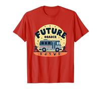 Future Roadie My First Concert Kids Music Tour Bus Avventura Maglietta, Uomo, Rosso, 3XL