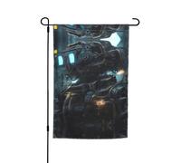 Future Robot - Bandiera decorativa da giardino, 30,5 x 45,7 cm, antirughe e anti-sbiadimento, adatta per giardino, cortile, prato, balcone