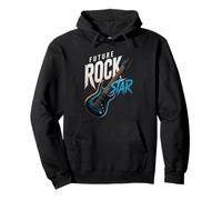 Future Rock Star, Rockstar Guitar Lover, Ragazze Ragazzi Bambini Felpa con Cappuccio