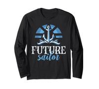Future Sailor Nautical Anchor Boating Sailing Maglia a Manica