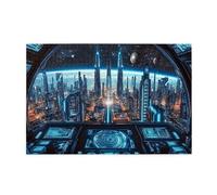Future Science Fiction City 1000 Pezzi Puzzle Per Adulti Puzzle In Legno Per Adulti Regali Decorazione Domestica