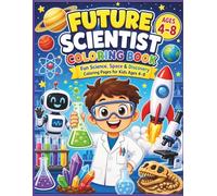 Future Scientist Coloring Book: Fun Science, Space & Discovery Coloring Pages for Kids Ages 4-8