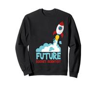 Future Scienziato Scienza Razzo Nave Bambini Regalo Astronauta Felpa