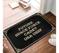 Future Space Force Cadet Usa Ussf Tappetino da doccia con impugnatura per porta Boho Area