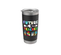 Future Teacher Funny Teach School Teachers Bicchiere termico in acciaio inox doppia parete
