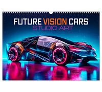 Future Vision Cars-Studio Art (Wandkalender 2026 DIN A3 quer), CALVENDO Monatskalender: Machen Sie sich bereit für die Zukunft. Futuristische Autos zum Anfassen aus der KI.