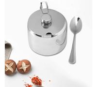 FutureHight Acciaio inossidabile con coperchio e zuccheriera, barattolo per spezie, e spezie