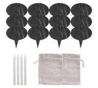 FutureHight Set di 18 etichette da formaggio in ardesia per carcuterie, per formaggio, formaggio