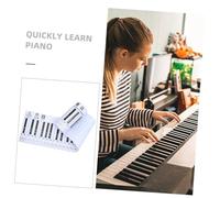 FUTUREORYY 1 Pezzo Piano Keyboard Teaching Paper Guida Pratica per Principianti Materiale e Facile da Conservare per Studio Musicale e Pratica Spartiti