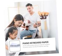 FUTUREORYY 1 Pezzo Tastiera Piano Resistente con Stampa Chiara Aiuto Visivo per Principianti Simulazione Dita e Esercizi per Apprendimento
