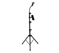 FUTUREORYY 1 set Microfono Regolabile con Treppiede per Performance Cerimonie e Streaming Compatibile con Microfoni Wireless e Dinamici Facile da Usare e Stabile