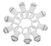FUTUREORYY 10 Pezzi Dado ad Occhiello Filettato M10 in Lega di Zinco e Ferro, Gancio Resistente per Lampadari e Apparecchi di Illuminazione, Supporto Fino a 8kg per Spazi Commerciali