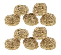 FUTUREORYY 10 pezzi Sfera di Pulizia in Ottone per Punte di Saldatura Wire Cleaner per Rimozione Ossidi e Resa Precisa Senza Acqua Prolunga Vita Punta Saldatore