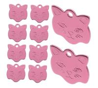 FUTUREORYY 10 Pezzi Targhette Id per Accessori per Collare Animali Domestici Tag Personalizzabile e Decorativo Resistente