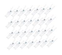 FUTUREORYY 100 Pezzi Mini Mollette Trasparenti per Foto Clip in Plastica Resistenti per Decorazioni Te Scrapbooking e Appendere Biglietti per Progetti Creativi e Decorazioni Casa e Ufficio