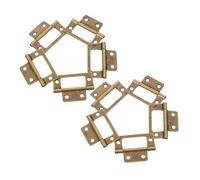 FUTUREORYY 12 pezzi Cerniere Bifold in Ferro Bronzo Antico per Mobili e Armadio Design Madre-figlio Rinforzato Resistenti e Antideformazione