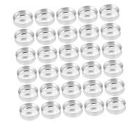 FUTUREORYY 150 Pezzi Contenitori in Alluminio per Candele Tealight Piccole Vasetti Vuoti Riutilizzabili per Candele da Te Aromaterapia Portacandele Metallo Versatili per Decorazioni e Regali