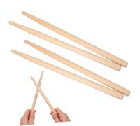 FUTUREORYY 2 Paia di Bacchette per Batteria in Acero 295x14mm, Bacchette per Strumento a Percussione per Ragazzo Ragazza, Accessori per Batteria Resistenti e Confortevoli per Uso